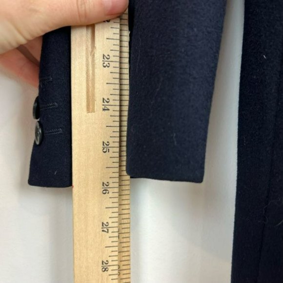 Vintage Andrea Silardi Wool Cashmere Navy Dark Blue Blazer Jacket Pockets M / L - Picture 11 of 16